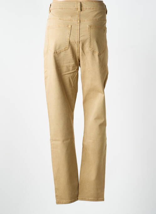 Jeans coupe slim stretch taille normale beige YESTA femme
