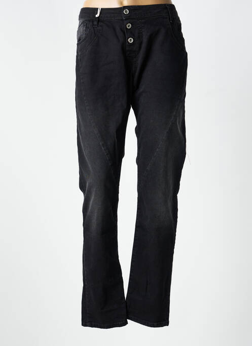 Jeans coupe slim stretch taille normale noir PLEASE femme
