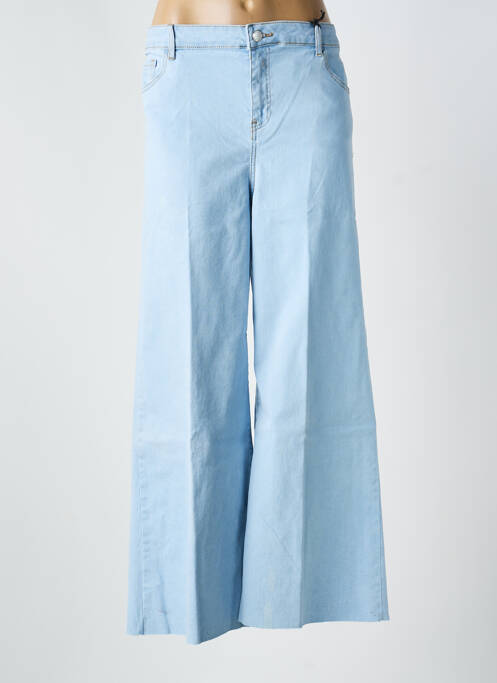 Jean coupe flare stretch taille normale bleu MAT. femme