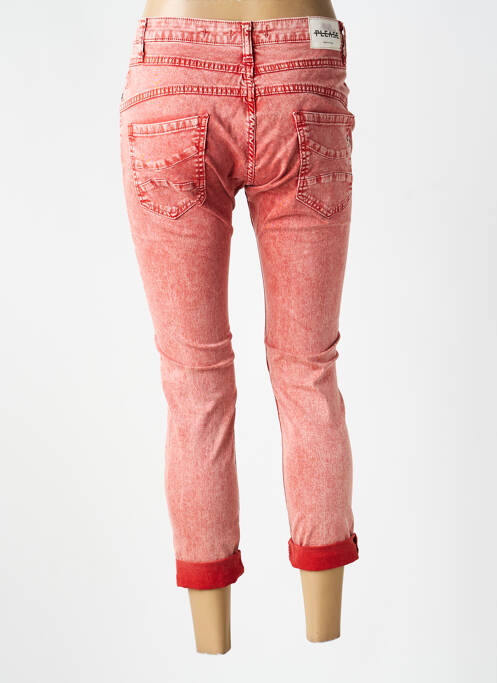 Jeans coupe slim taille basse taille basse rouge PLEASE femme
