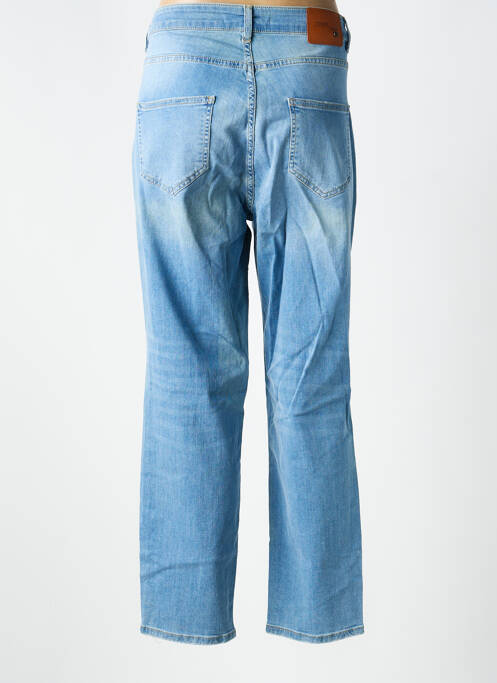 Jeans coupe droite effet usé délavé taille normale bleu MAT. femme