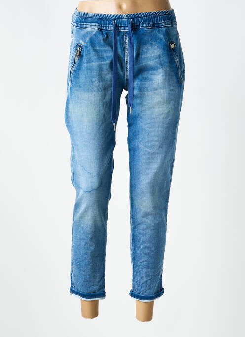 Pantalon chino taille normale taille normale bleu CARLA GIANNINI femme