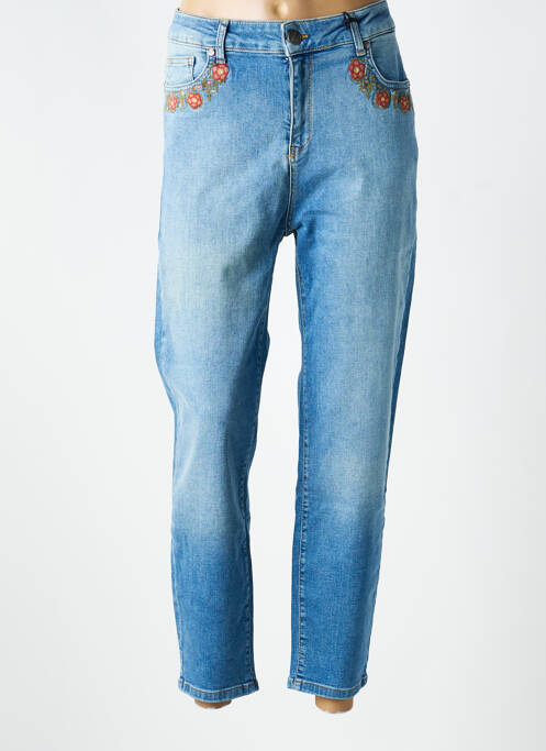 Jeans coupe slim stretch taille normale bleu MAT. femme