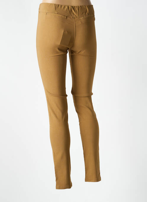 Jegging tissage popeline taille haute beige MASAI femme