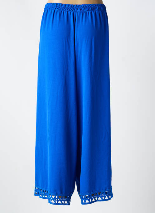 Pantalon large tissage crêpe taille normale bleu AN II VITO femme