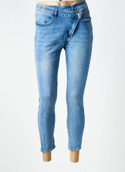 Jeans coupe slim stretch taille normale bleu MELLY & CO femme