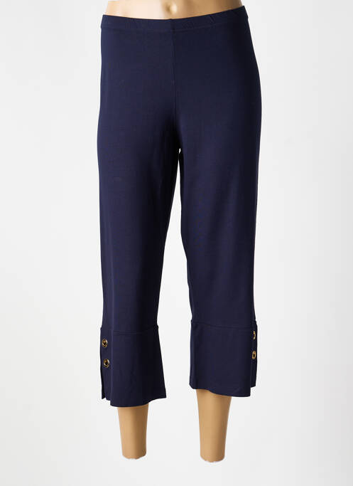 Pantacourt stretch taille normale bleu ALEXANDER & JACOB femme