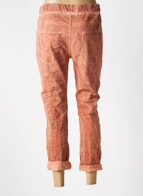 Pantalon slim taille élastique taille normale orange CARLA GIANNINI femme