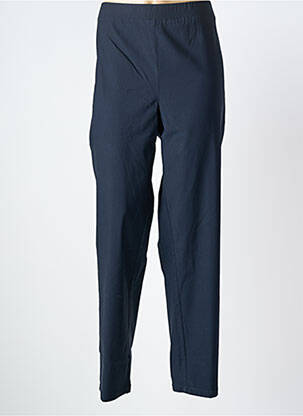 Pantalon droit stretch taille normale bleu SOPHIA CURVY femme