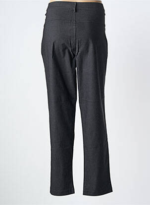 Pantalon slim tissage popeline taille normale gris MADE IN ITALY femme