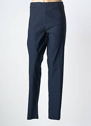 Pantalon slim taille élastique taille normale bleu SOPHIA CURVY femme