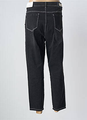 Jeans coupe droite stretch taille normale noir MAT. femme