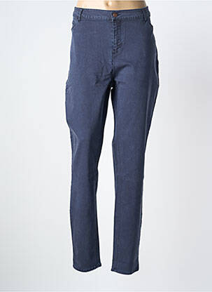 Pantalon slim stretch taille normale bleu YEST femme
