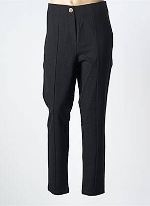 Pantalon slim taille élastique taille normale noir YESTA femme