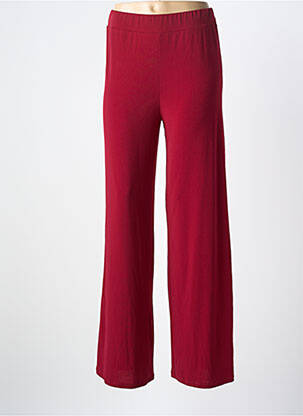Pantalon large taille normale taille normale rouge AN II VITO femme