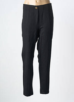 Pantalon slim taille élastique taille normale noir YESTA femme