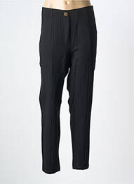 Pantalon slim taille élastique taille normale noir YESTA femme