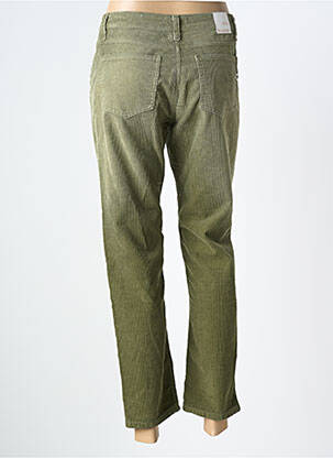 Pantalon 7/8 stretch taille normale vert PLEASE femme