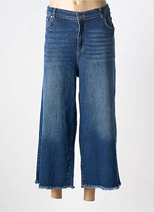 Jeans coupe large stretch taille normale bleu MAT. femme