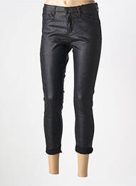 Pantacourt stretch taille normale noir CARLA GIANNINI femme