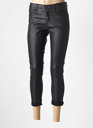 Pantacourt stretch taille normale noir CARLA GIANNINI femme