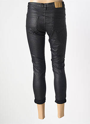 Pantacourt stretch taille normale noir CARLA GIANNINI femme