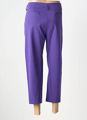 Pantacourt coupe droite taille normale violet WENDY TRENDY femme