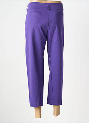 Pantacourt coupe droite taille normale violet WENDY TRENDY femme