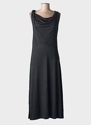 Robe mi-longue manches courtes manches courtes noir NICE THINGS femme
