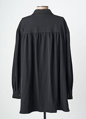 Chemisier coupe fluide manches longues noir MAT. femme