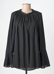 Blouse col rond manches longues noir ONE O ONE femme