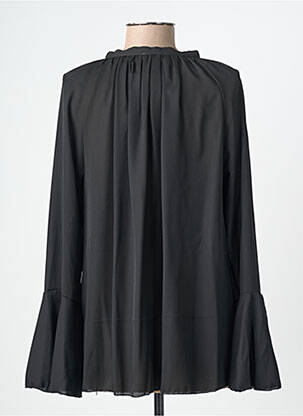 Blouse col rond manches longues noir ONE O ONE femme