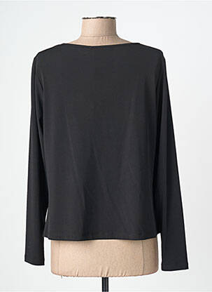 Top imprimé fantaisie manches longues noir MAT. femme