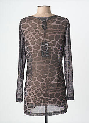 Tunique manches longues col rond noir MAT. femme