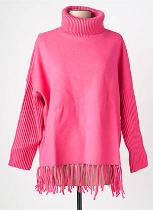 Pull coupe cintrée manches longues rose ESQUALO femme
