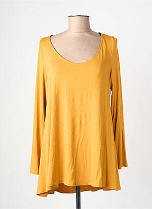 T-shirt manches longues manches longues jaune AN II VITO femme