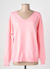 Pull stretch manches longues rose CIVICO 1 femme