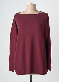 Pull tissage chiné manches longues violet CIVICO 1 femme