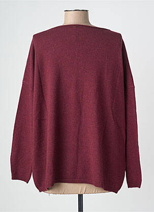 Pull tissage chiné manches longues violet CIVICO 1 femme
