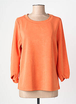 Sweat-shirt stretch manches longues orange ESQUALO femme