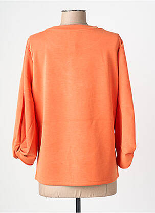 Sweat-shirt stretch manches longues orange ESQUALO femme