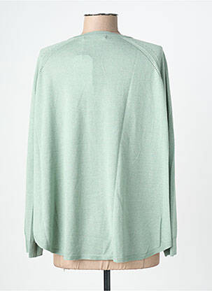 Pull tissage chiné manches longues vert NICE THINGS femme