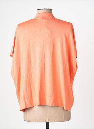 Gilet manches courtes fermeture boutonnée sur le devant orange ZILCH femme