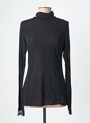 Top stretch manches longues noir LUMINA femme