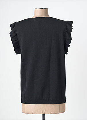 Top stretch manches courtes noir ESQUALO femme