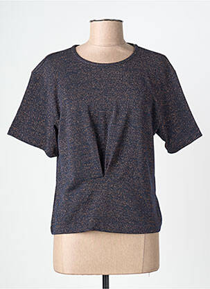 T-shirt stretch manches courtes bleu NICE THINGS femme