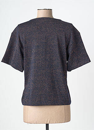 T-shirt stretch manches courtes bleu NICE THINGS femme