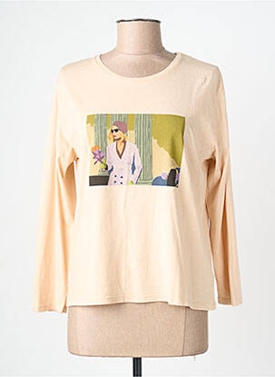 T-shirt manches longues manches longues beige NICE THINGS femme