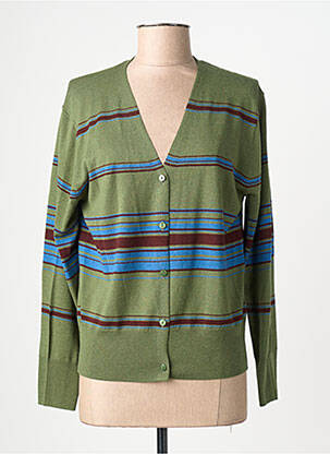 Gilet manches longues stretch vert NICE THINGS femme