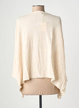 Gilet manches longues stretch beige POU NOU femme